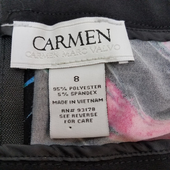 Carmen Marc Valvo Peacock Skirt 8 - Picture 4 of 10